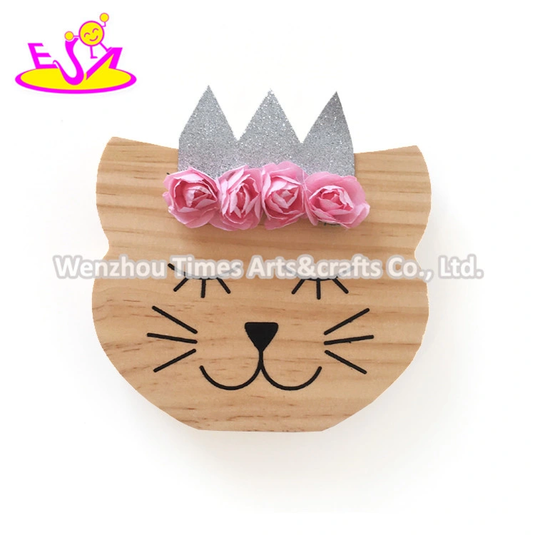 High Quality Wooden Toddler Room Decor with Cat Shape W02A364